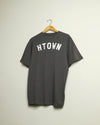 HTOWN Pima Cotton Tee (Charcoal/White)