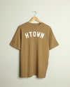 HTOWN Pima Cotton Tee (Caramel/White)