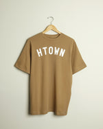 HTOWN Pima Cotton Tee (Caramel/White)