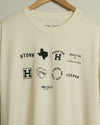 Sam & Davy 8 Year Anniversary Tee (Cream/Black)