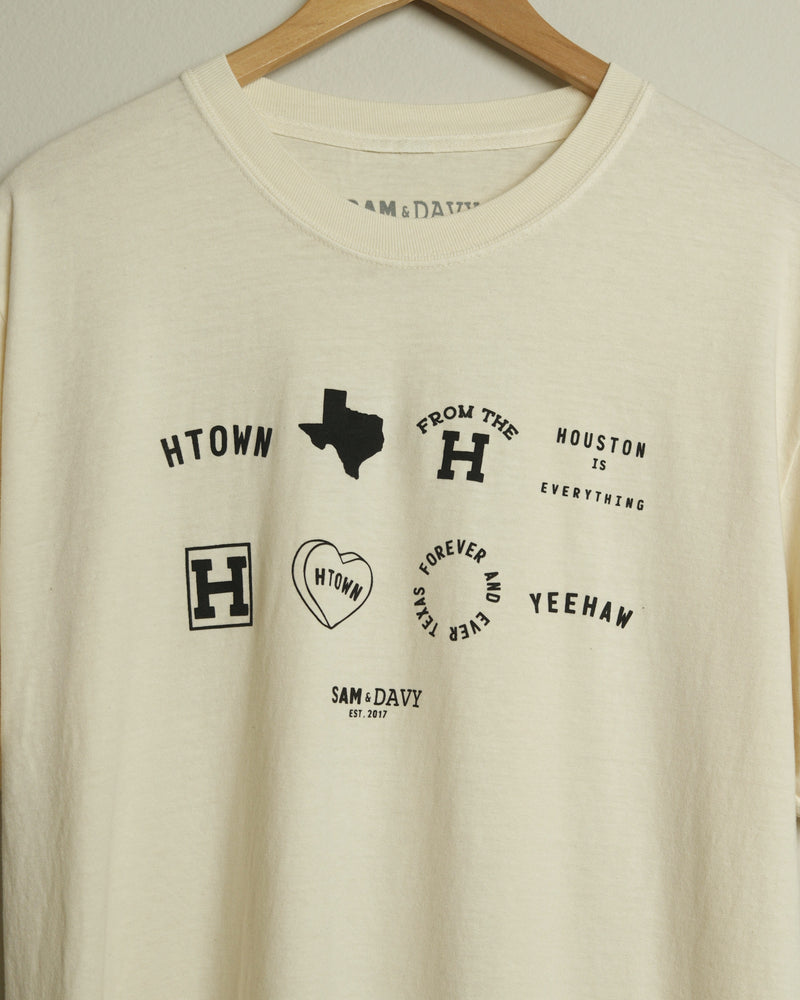 Sam & Davy 8 Year Anniversary Tee (Cream/Black)