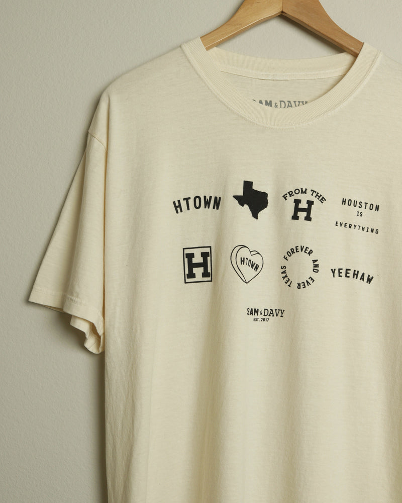 Sam & Davy 8 Year Anniversary Tee (Cream/Black)