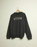 HTOWN Crewneck Sweatshirt (Black/Metallic Rose)