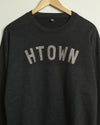 HTOWN Crewneck Sweatshirt (Black/Metallic Rose)