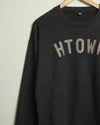 HTOWN Crewneck Sweatshirt (Black/Metallic Rose)