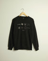 Sam & Davy 8 Year Crewneck Sweatshirt (Black/Metallic Rose)