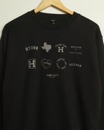 Sam & Davy 8 Year Crewneck Sweatshirt (Black/Metallic Rose)