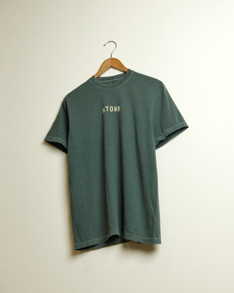 Mini HTOWN Midweight Vintage-Wash Tee (Aqua Green)