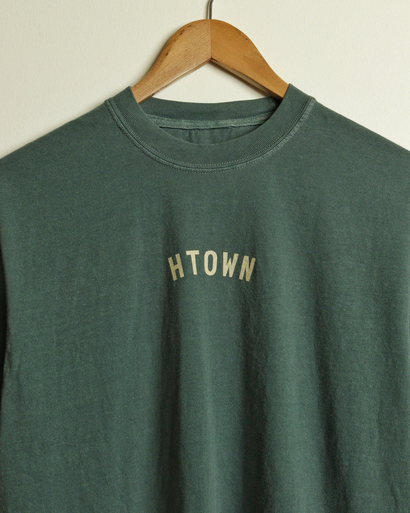 Mini HTOWN Midweight Vintage-Wash Tee (Aqua Green)