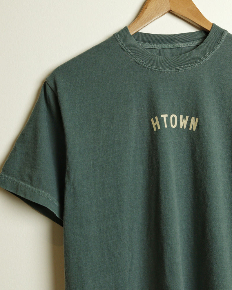 Mini HTOWN Midweight Vintage-Wash Tee (Aqua Green)