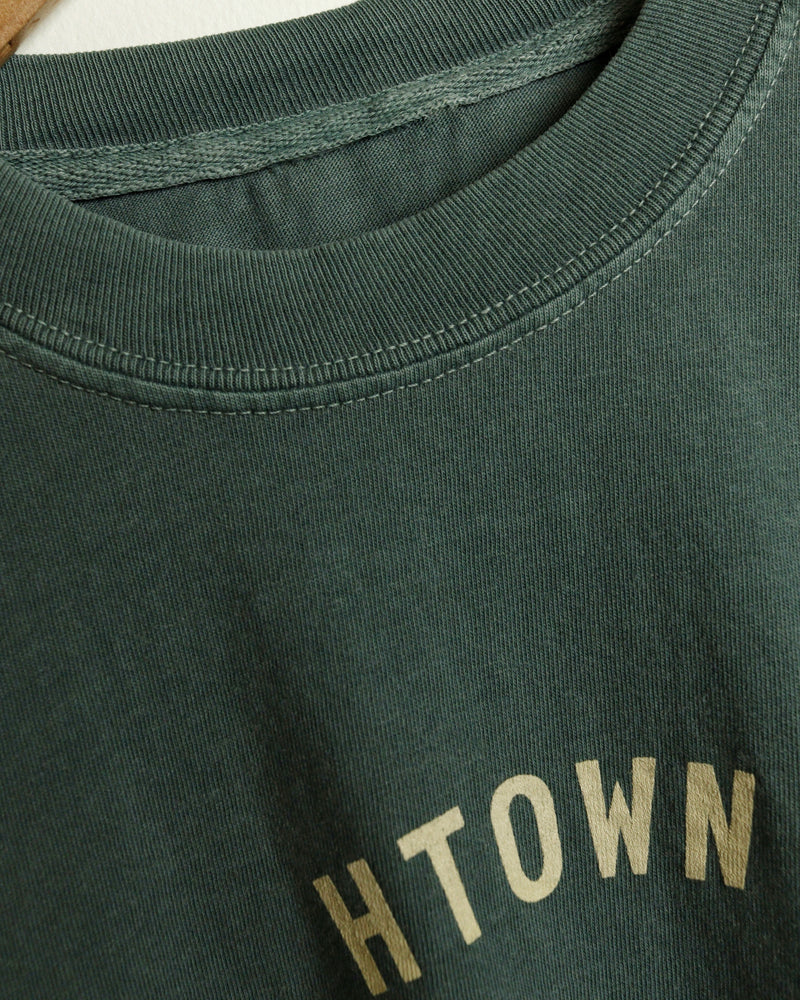 Mini HTOWN Midweight Vintage-Wash Tee (Aqua Green)