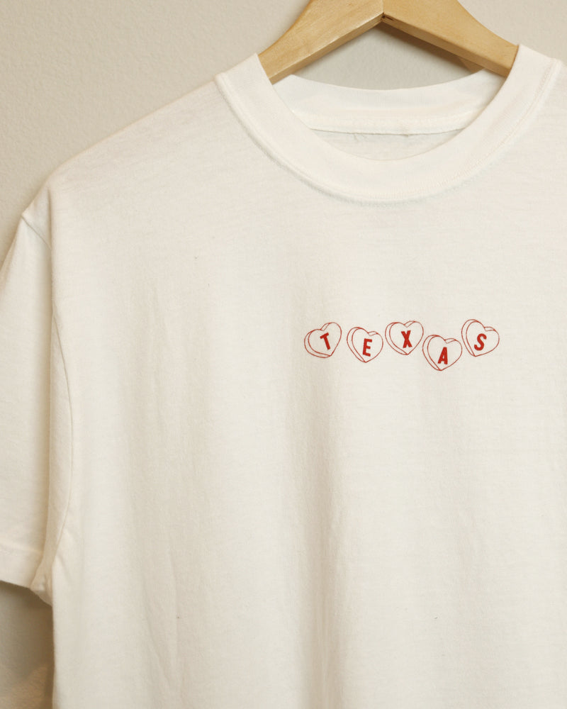 Texas Candy Heart Tee