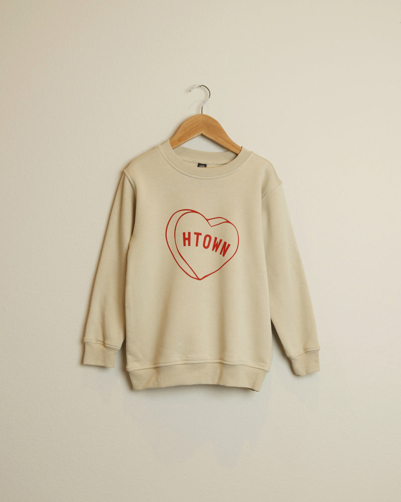 Kids HTOWN Candy Heart  Sweatshirt