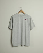 The H Embroidered Pima Cotton Tee (Athletic Grey)