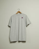 The H Embroidered Pima Cotton Tee (Athletic Grey)