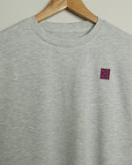 The H Embroidered Pima Cotton Tee (Athletic Grey)