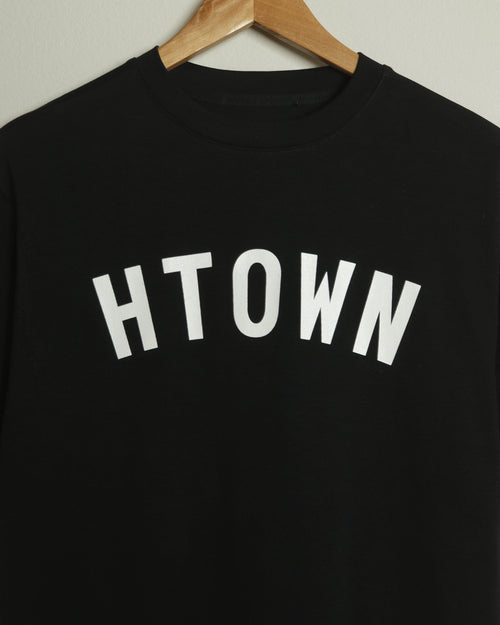 HTOWN Pima Cotton Tee (Black/White)