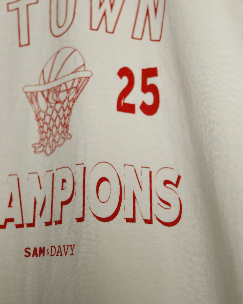 University of HTOWN 2025 Champions Vintage-Wash Tee (White/Red)
