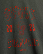 University of HTOWN 2025 Champions Vintage-Wash Tee (Charcoal/Red)