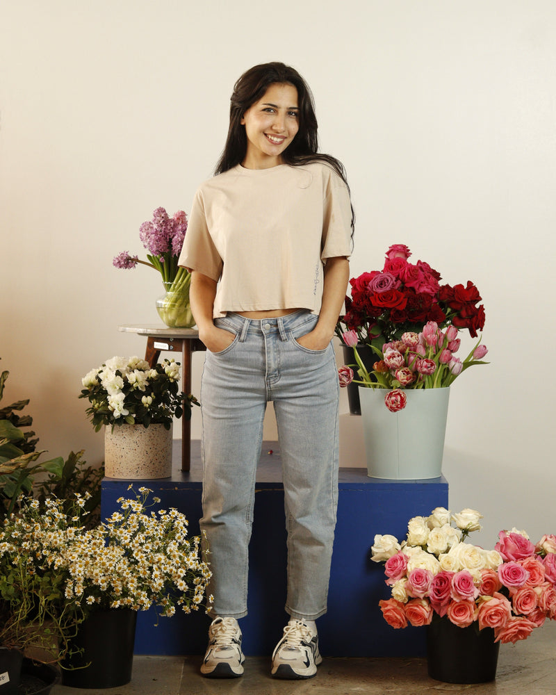 Bluebonnet Cropped Tee