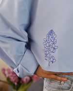 Bluebonnet Cropped Button Up