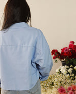 Bluebonnet Cropped Button Up