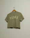 Texas Crop Tee (Moss/Khaki)