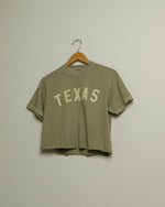 Texas Crop Tee (Moss/Khaki)