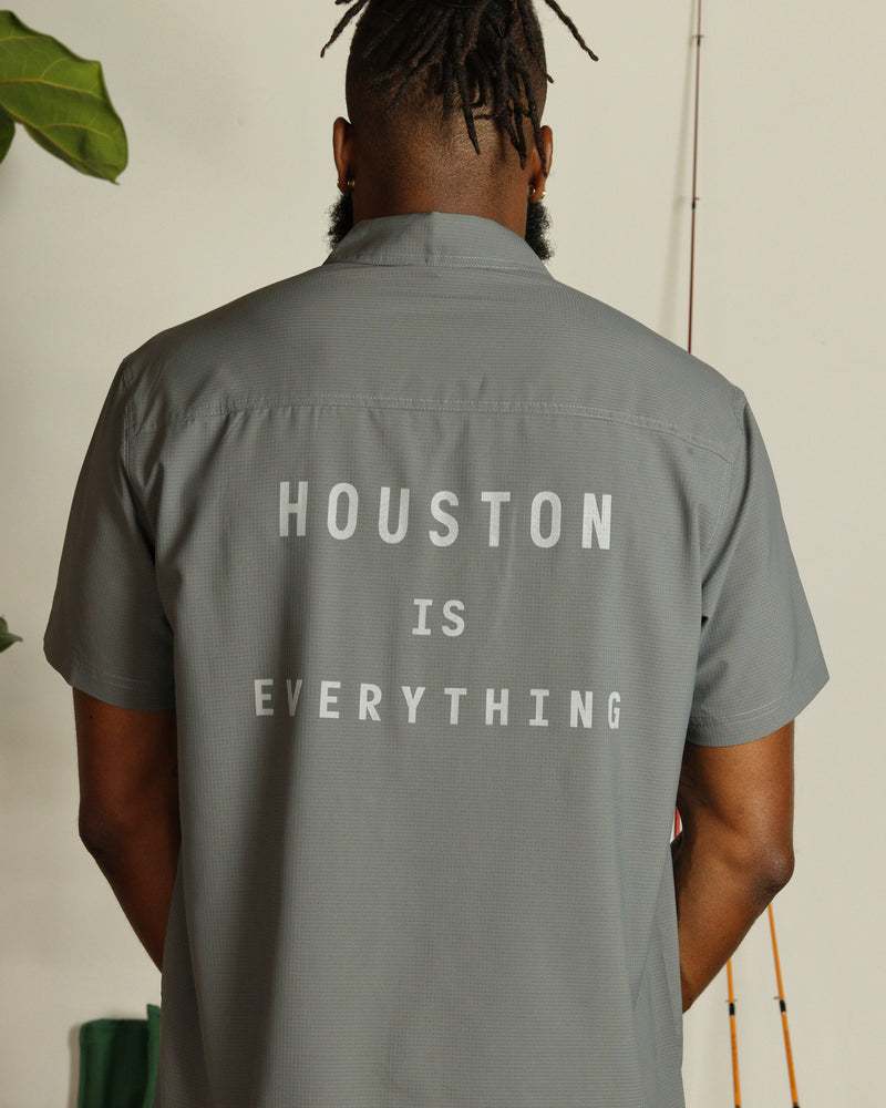 Houston is Everything Fishing Shirt (Grey)