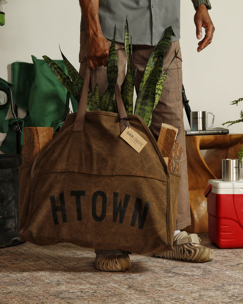 HTOWN Waxed Canvas Firewood/Carryall Bag