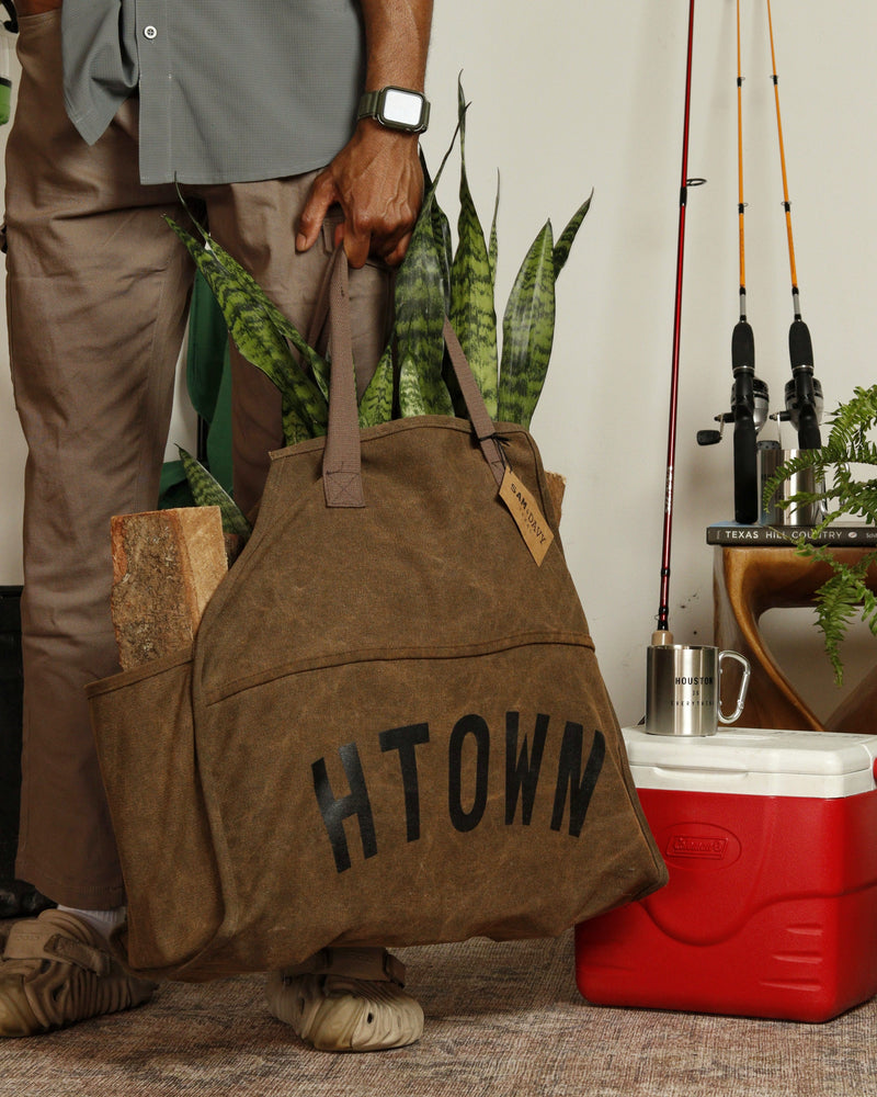 HTOWN Waxed Canvas Firewood/Carryall Bag