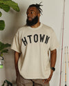 HTOWN Heavyweight Open Weave Tee (Khaki/Black)