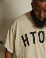 HTOWN Heavyweight Open Weave Tee (Khaki/Black)
