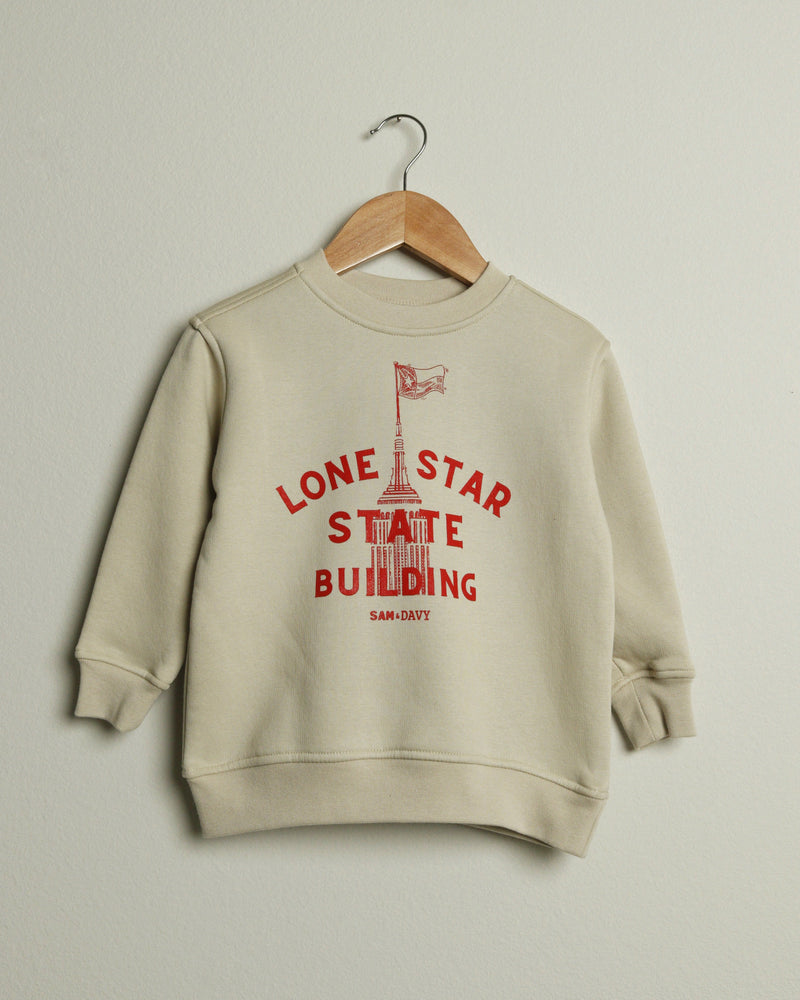 Lone Star State Building Toddler Crewneck Sweatshirt