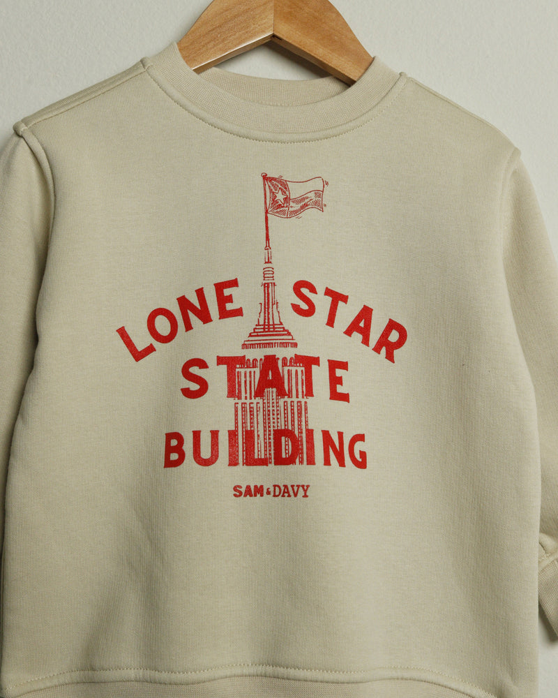Lone Star State Building Toddler Crewneck Sweatshirt