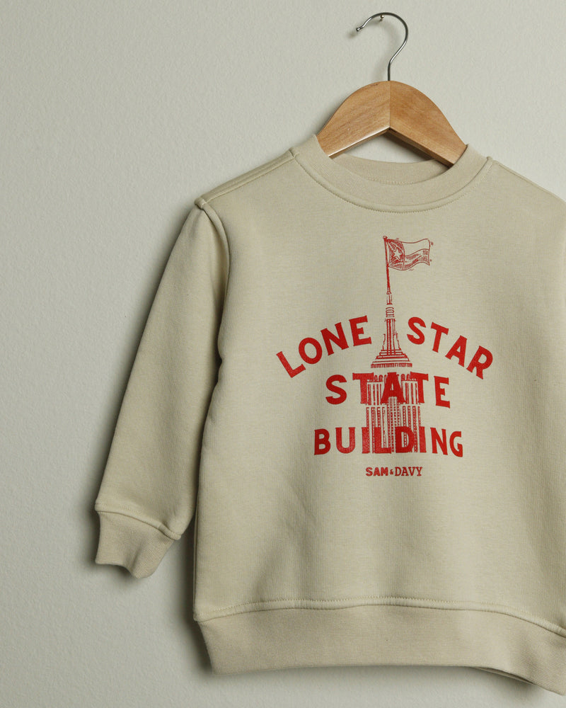 Lone Star State Building Toddler Crewneck Sweatshirt