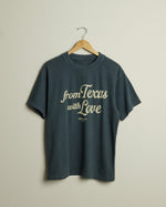 from Texas with Love Heavyweight Open Weave Tee (Steel Blue/Khaki) (Copy)