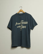 from Texas with Love Heavyweight Open Weave Tee (Steel Blue/Khaki) (Copy)
