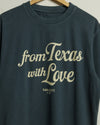 from Texas with Love Heavyweight Open Weave Tee (Steel Blue/Khaki) (Copy)
