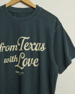 from Texas with Love Heavyweight Open Weave Tee (Steel Blue/Khaki) (Copy)