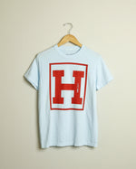 The H Midweight Tee (Sky Blue/Red)