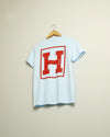 The H Midweight Tee (Sky Blue/Red)