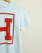 The H Midweight Tee (Sky Blue/Red)