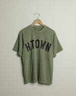 HTOWN Heavyweight Open Weave Tee (Military Green/Black)