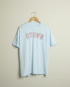 HTOWN Outline Midweight Tee (Sky Blue/Red)