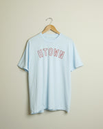 HTOWN Outline Midweight Tee (Sky Blue/Red)