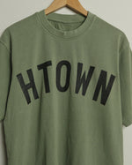 HTOWN Heavyweight Open Weave Tee (Military Green/Black)