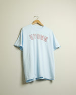 HTOWN Outline Midweight Tee (Sky Blue/Red)