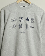 Texas to NYC Mash Up Crewneck Sweatshirt
