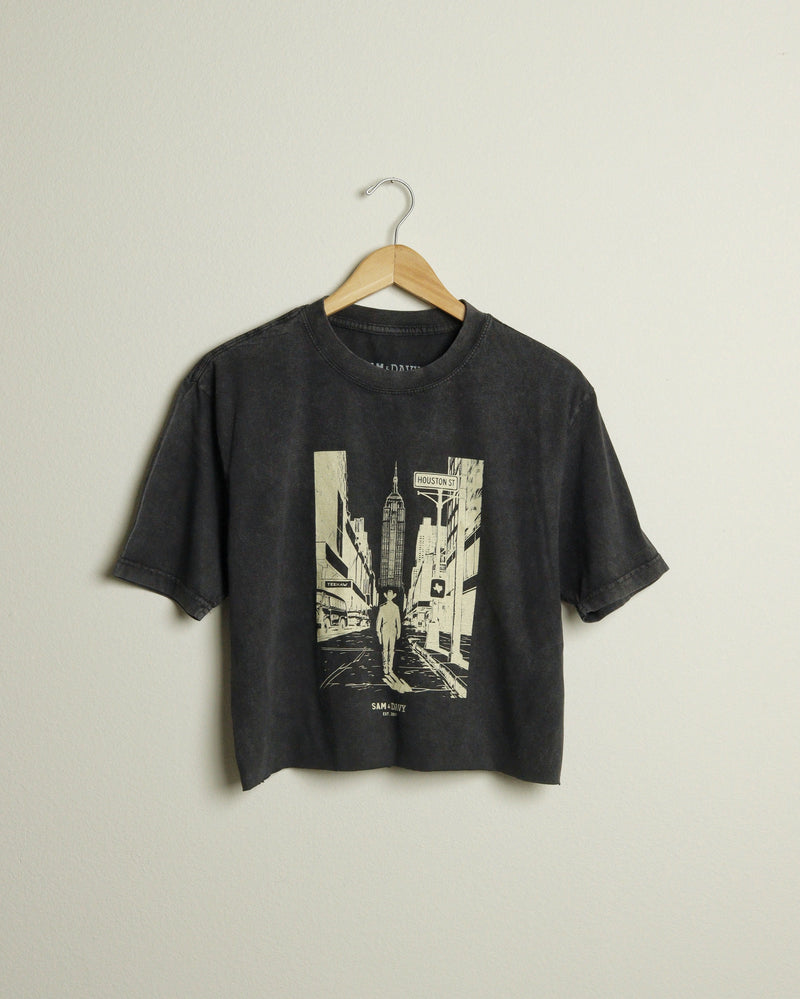 Concrete Cowboy Heavyweight Vintage Wash Crop Top